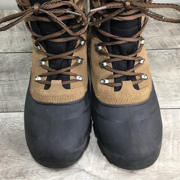 Sorel NM2737 Buxton Mens Lace Up Waterproof Winter Brown Leather Boots Size 12 - Picture 5 of 11